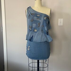 Jaded London Route 66 Studded Backless Dress